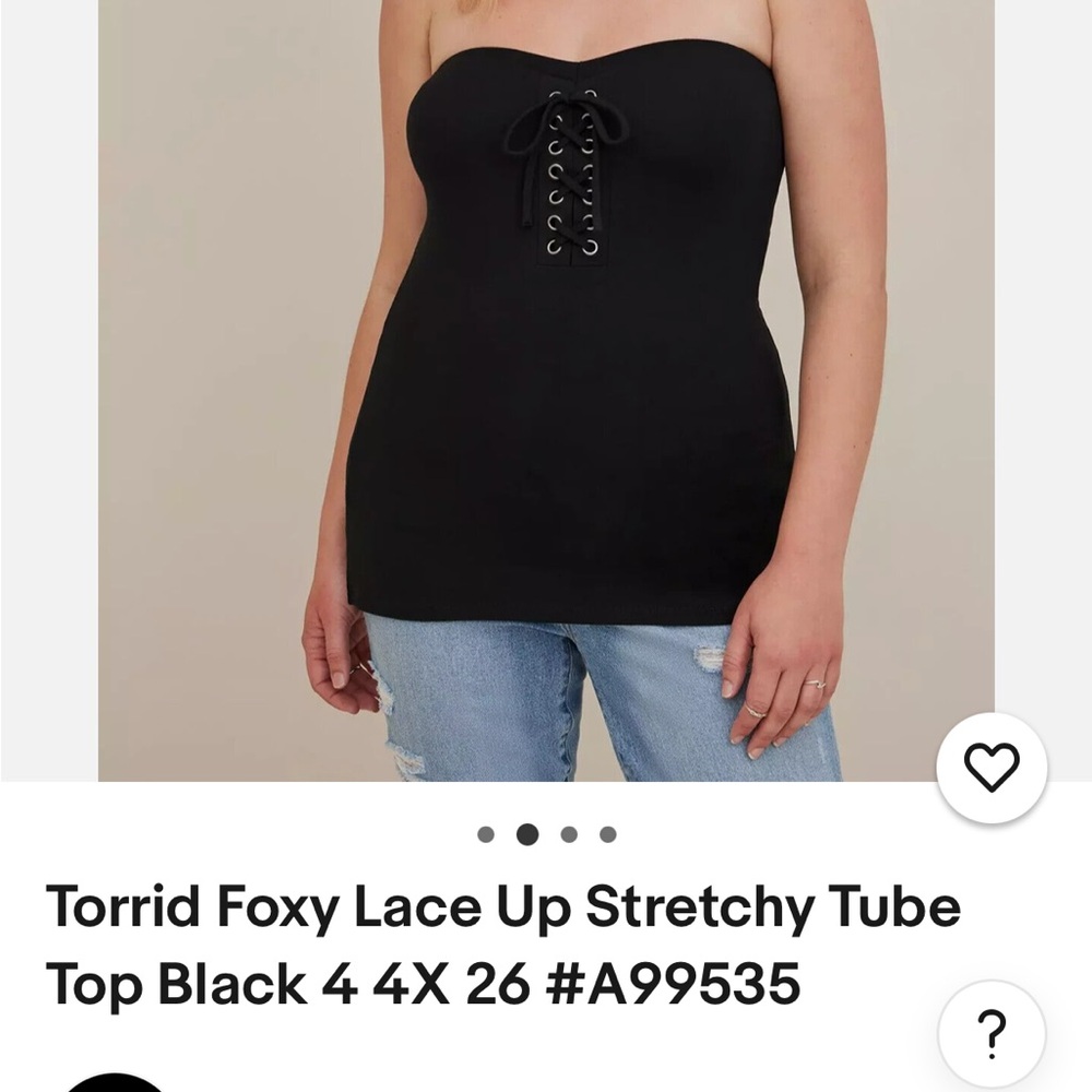 Torrid foxy tube top